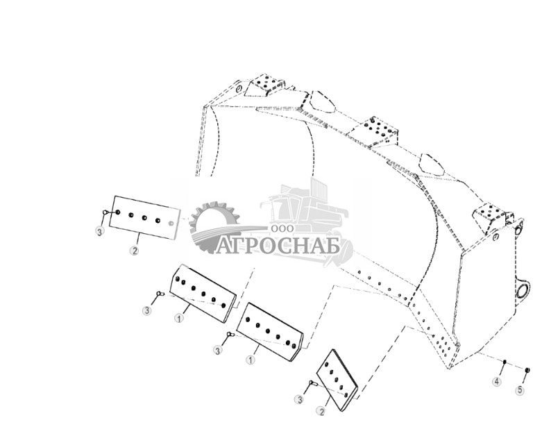 Режущая кромка, для тяжелых условий эксплуатации, универсальный отвал - ST806282 253.jpg